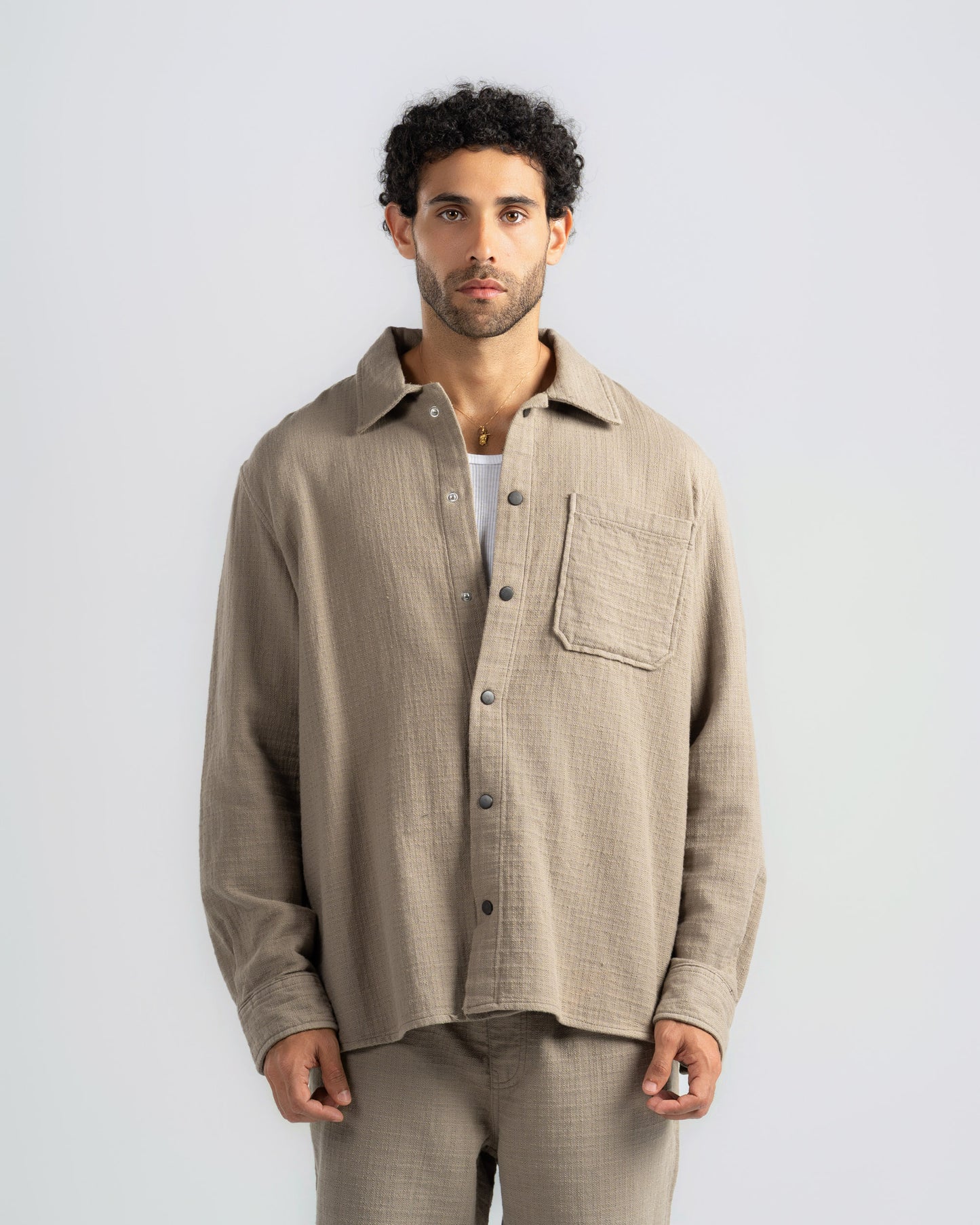 TEXTURED CHECK SHIRT