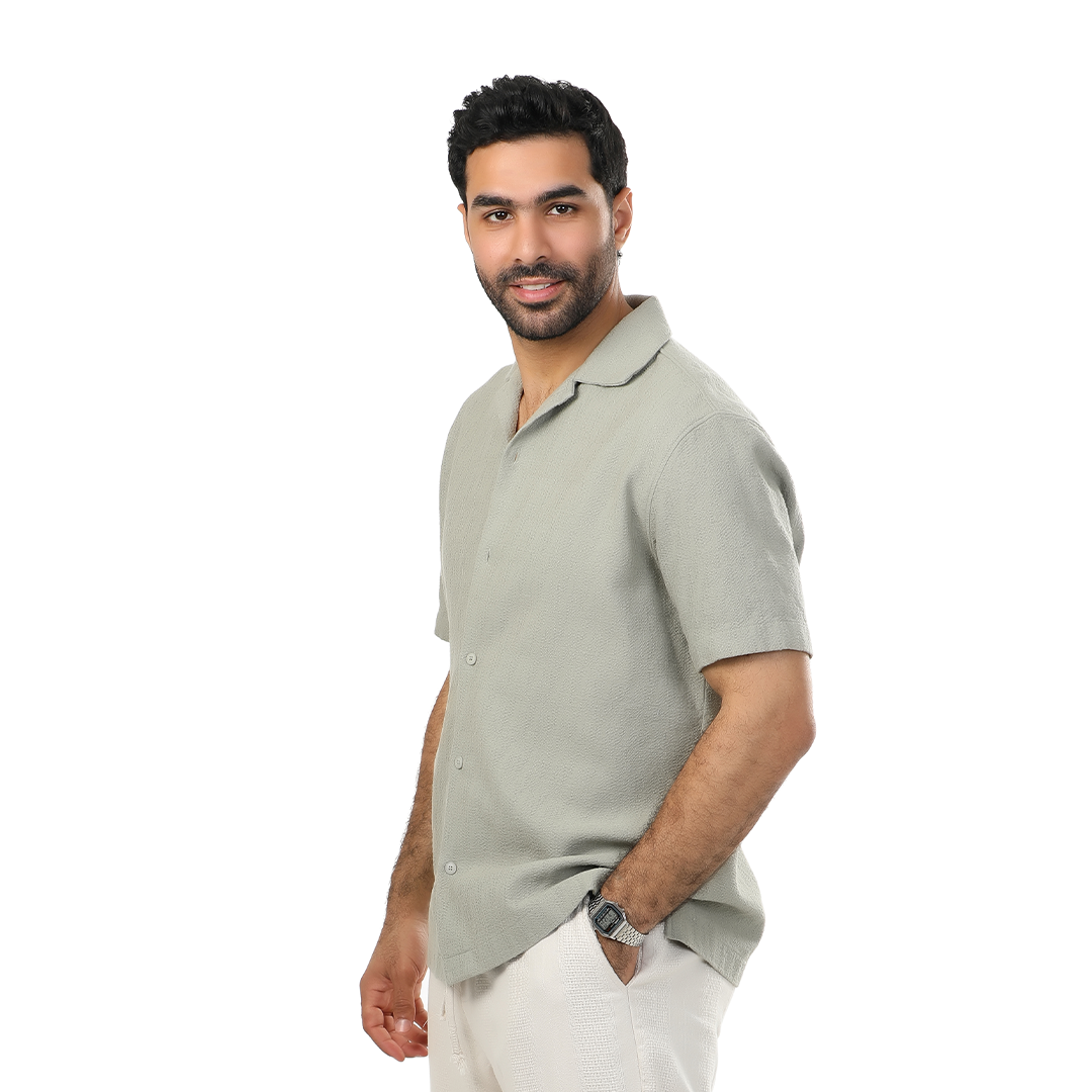 قميص كتان بقصه مريحه