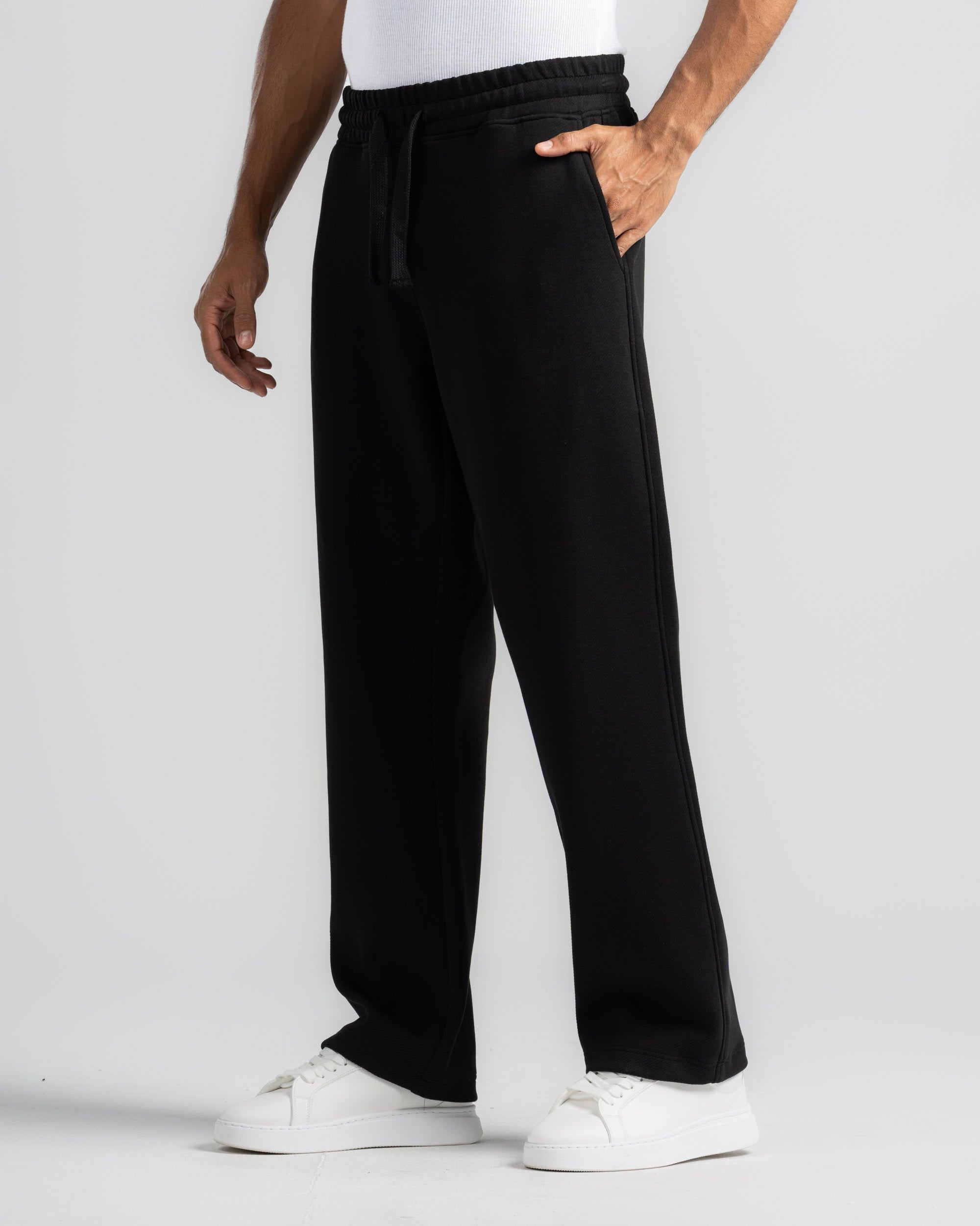 WIDE LEG JOGGER TROUSERS