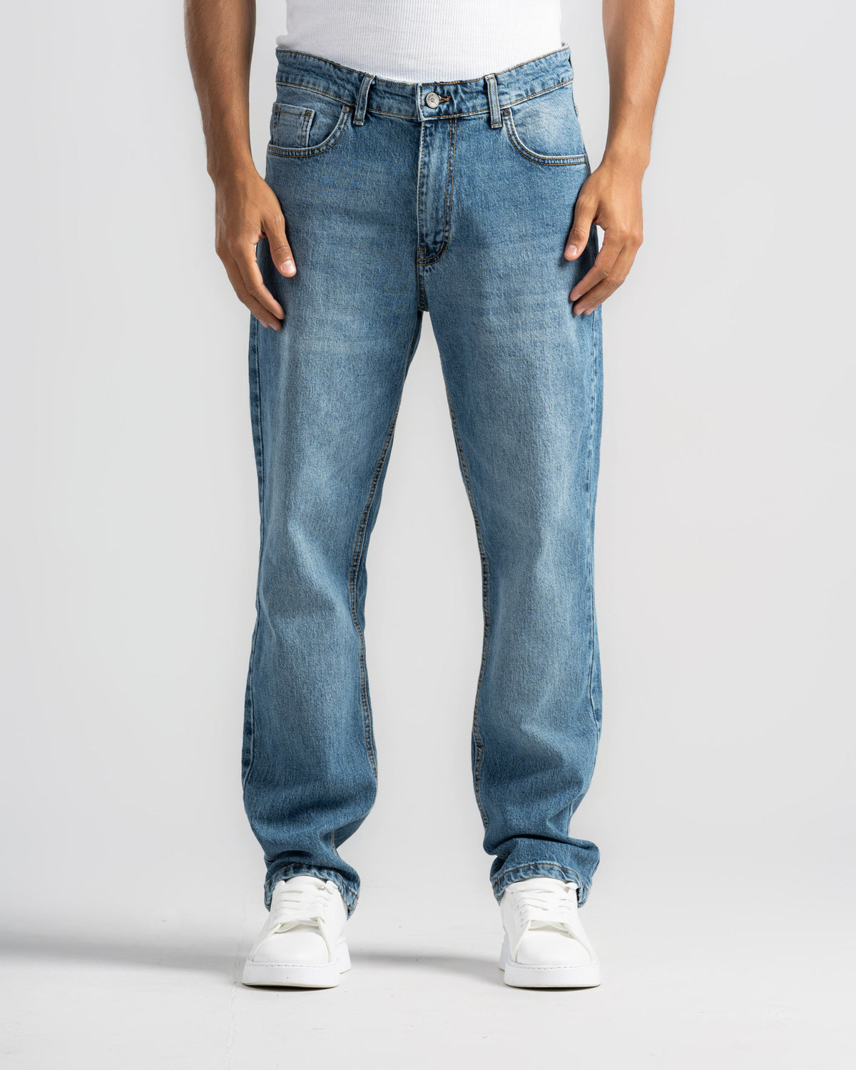 Straight Fit Denim Pants