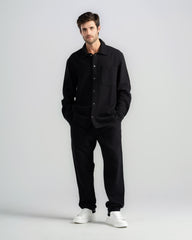 TEXTURED CHECK TROUSERS