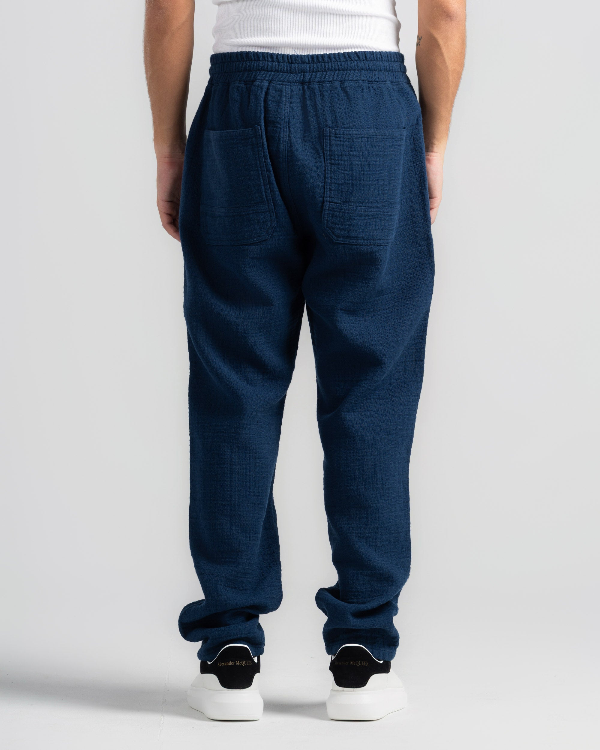 TEXTURED CHECK TROUSERS