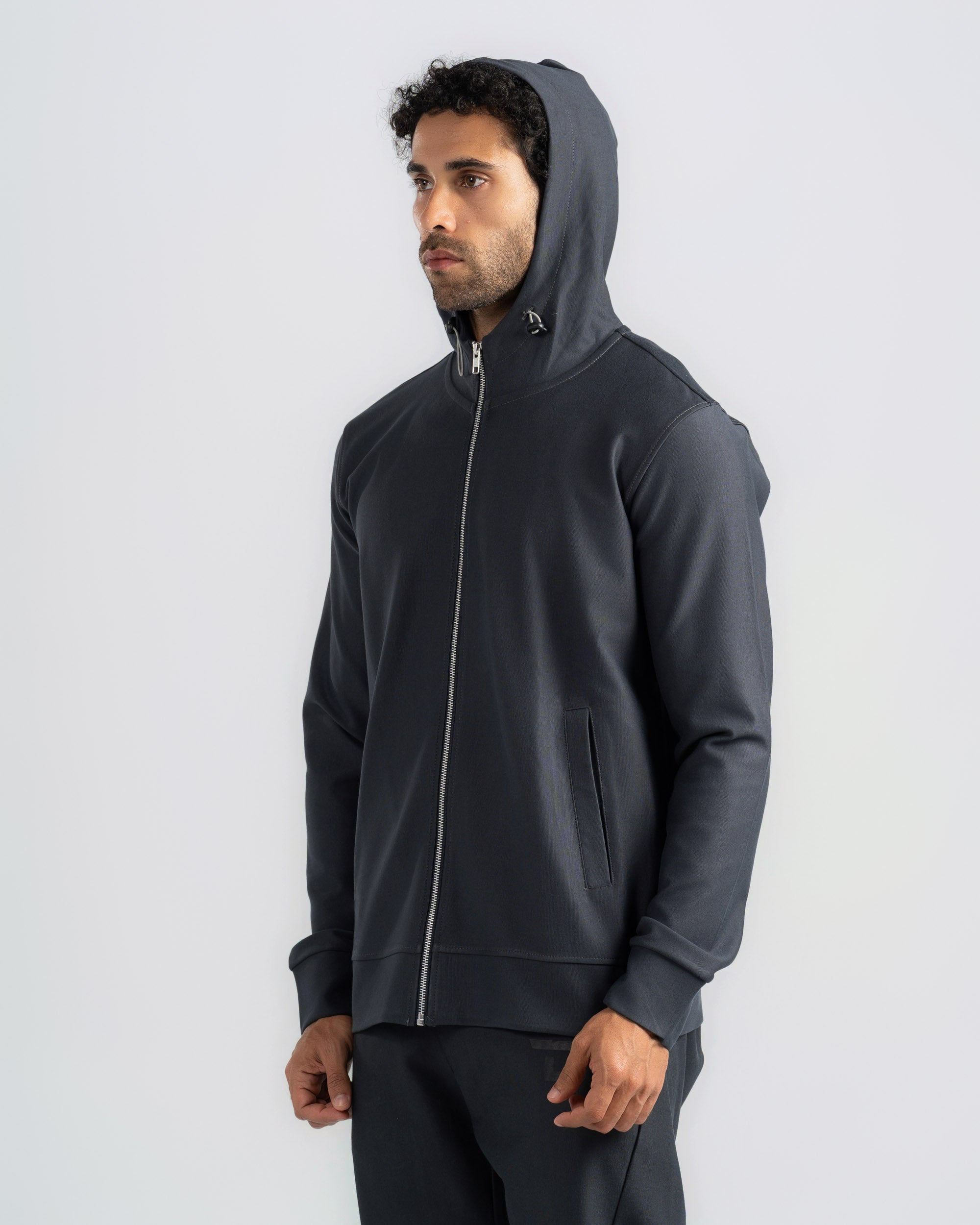 Zip-Up Hoodie-Plus Size