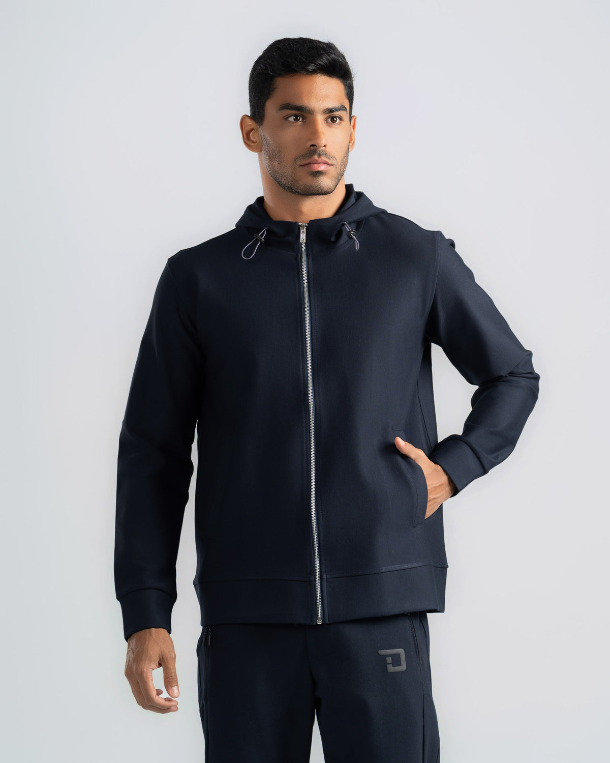 هودي بسحاب مع غطاء للرأس