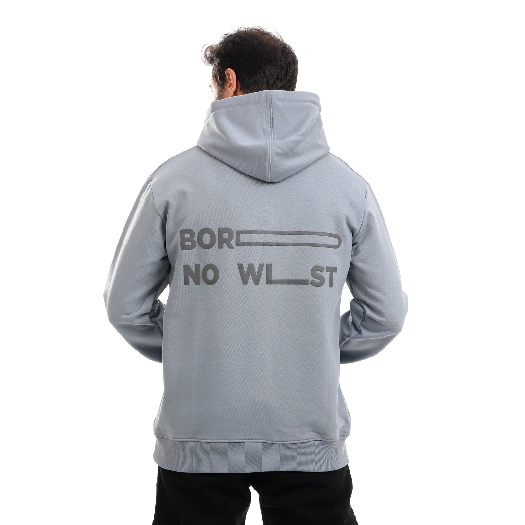 Hoodie with Hood and Printed Front and Back