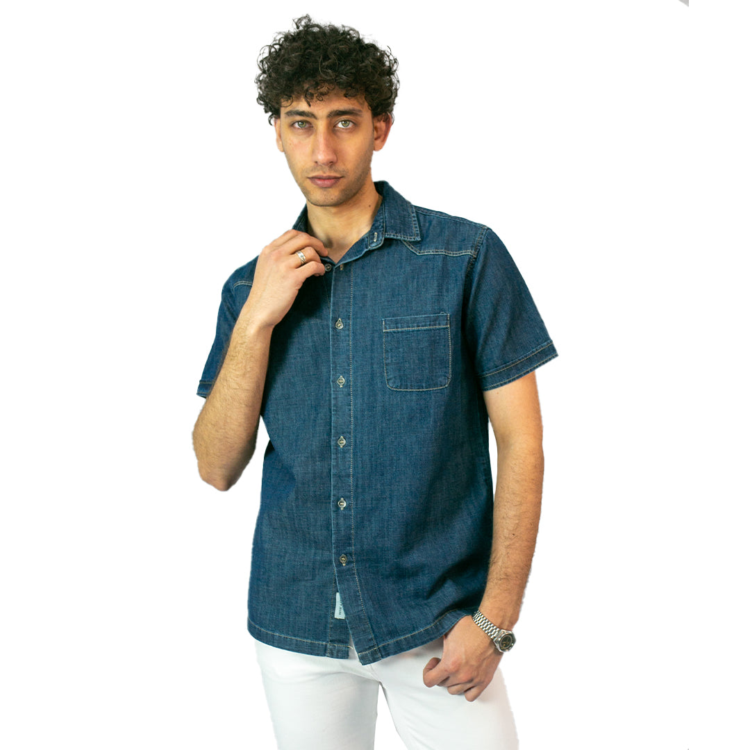 Denim Shirt With Pocket