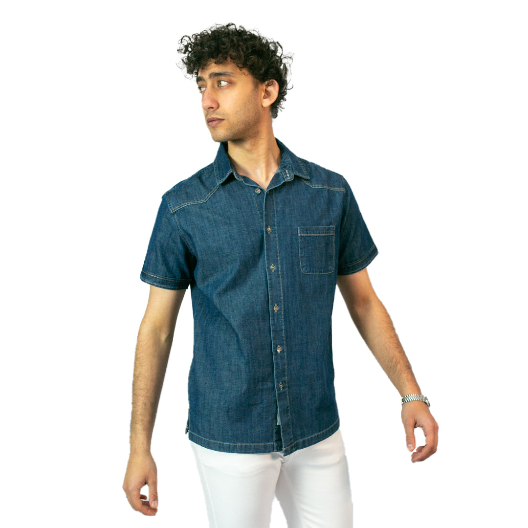 Denim Shirt With Pocket