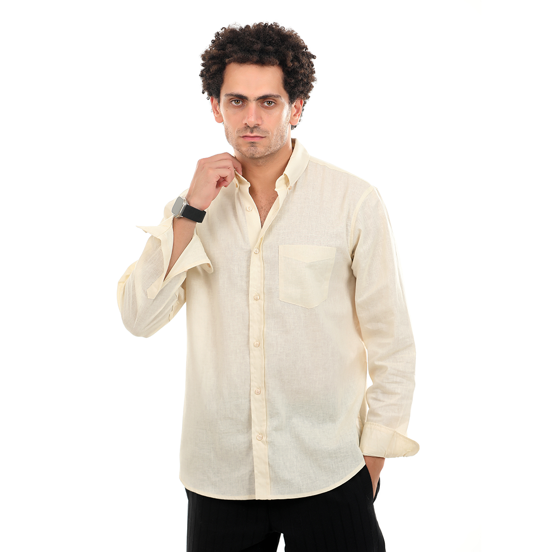 Regular Fit Linen Shirt