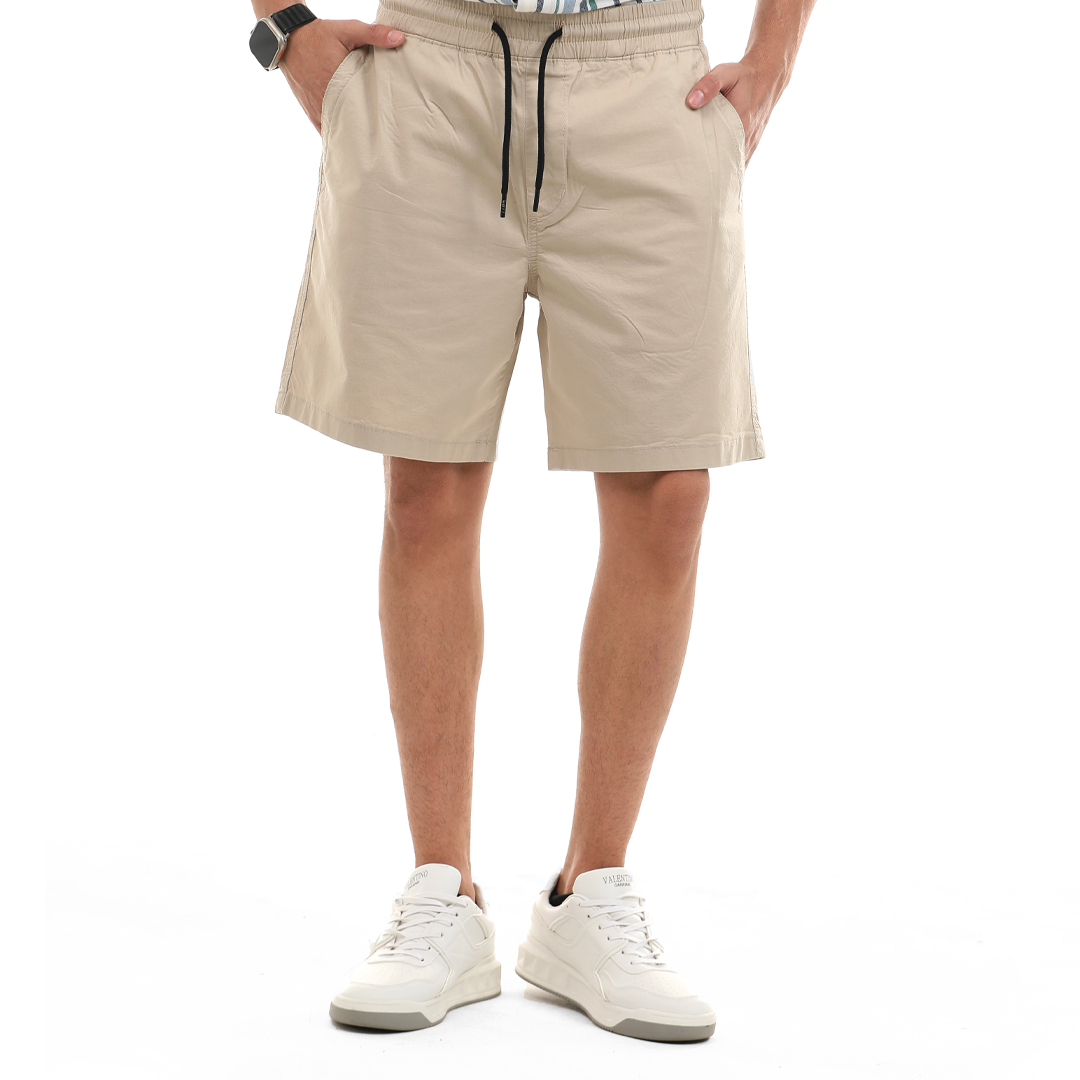 Relaxed Fit Gabardine Short