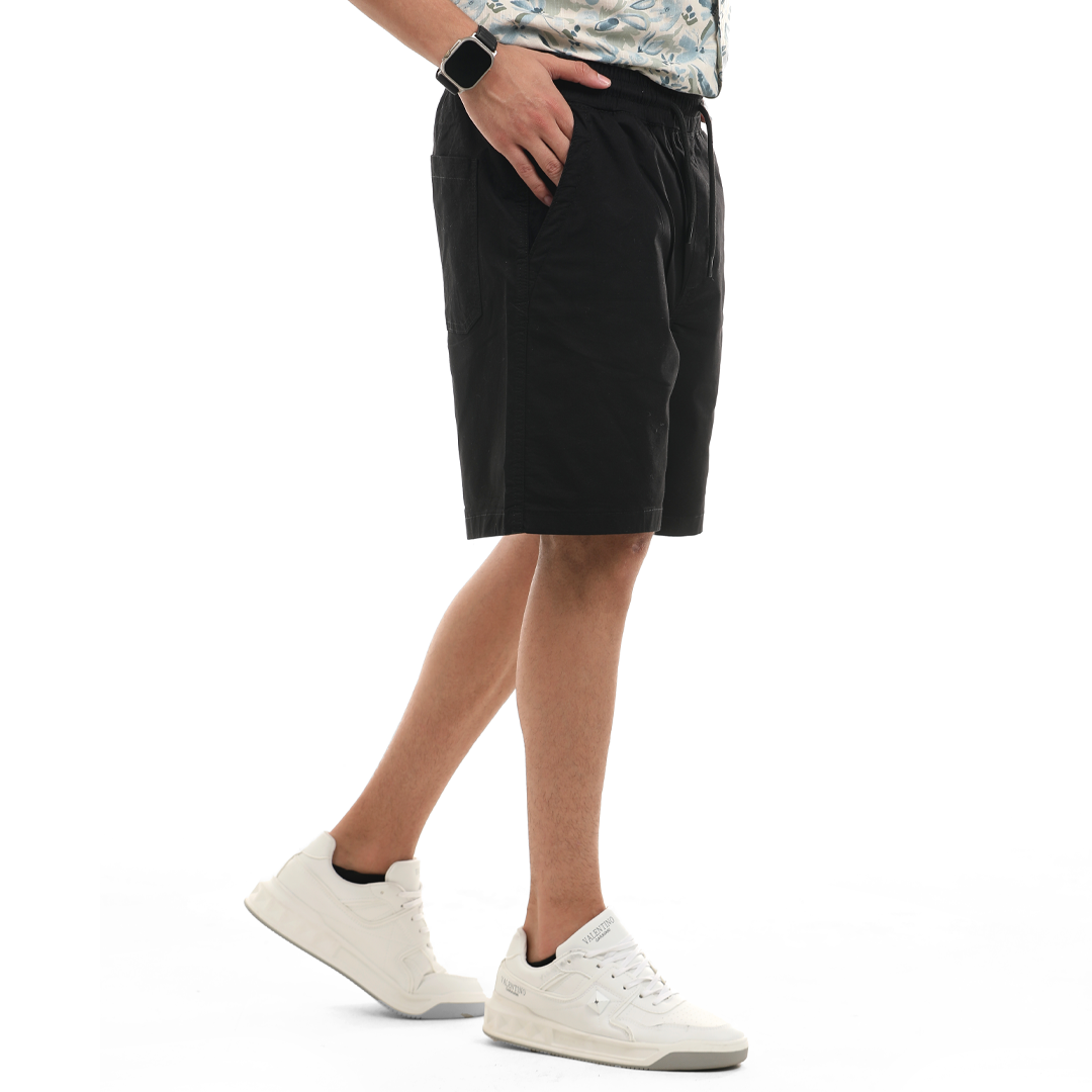 Relaxed Fit Gabardine Short