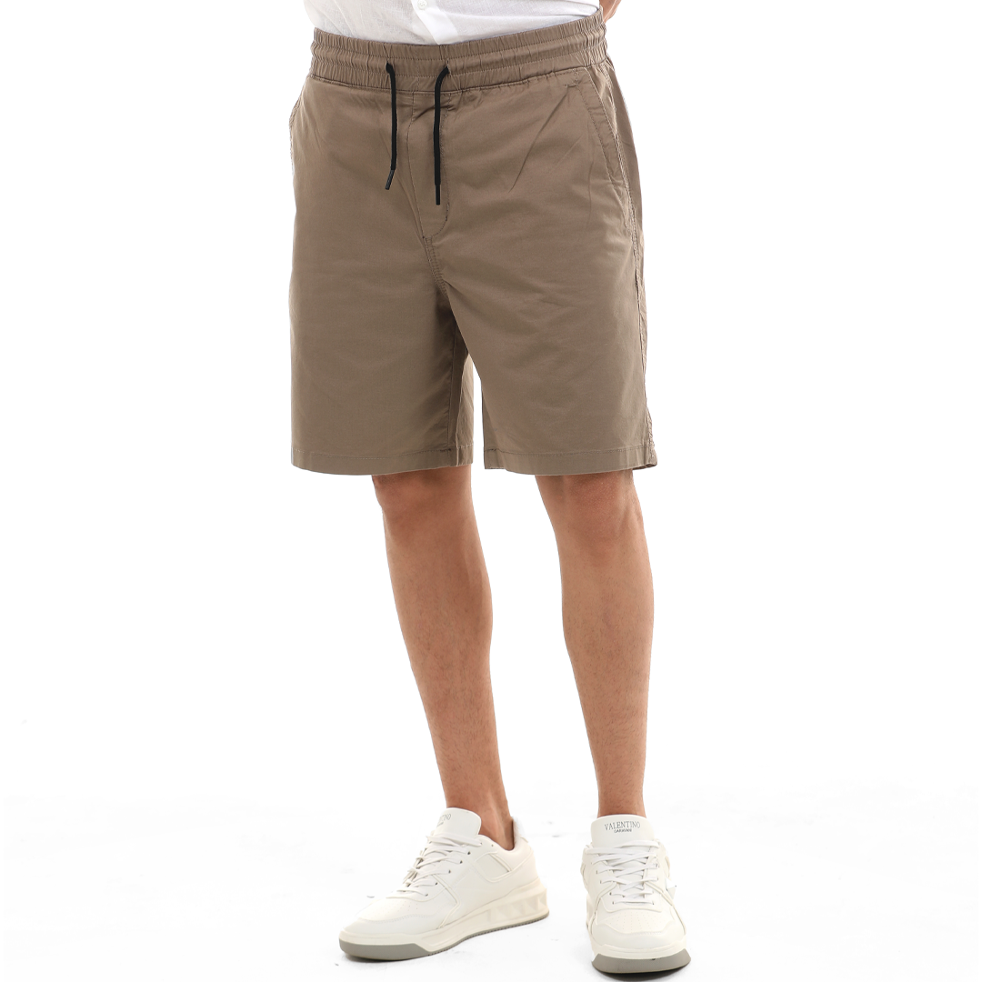 Relaxed Fit Gabardine Short