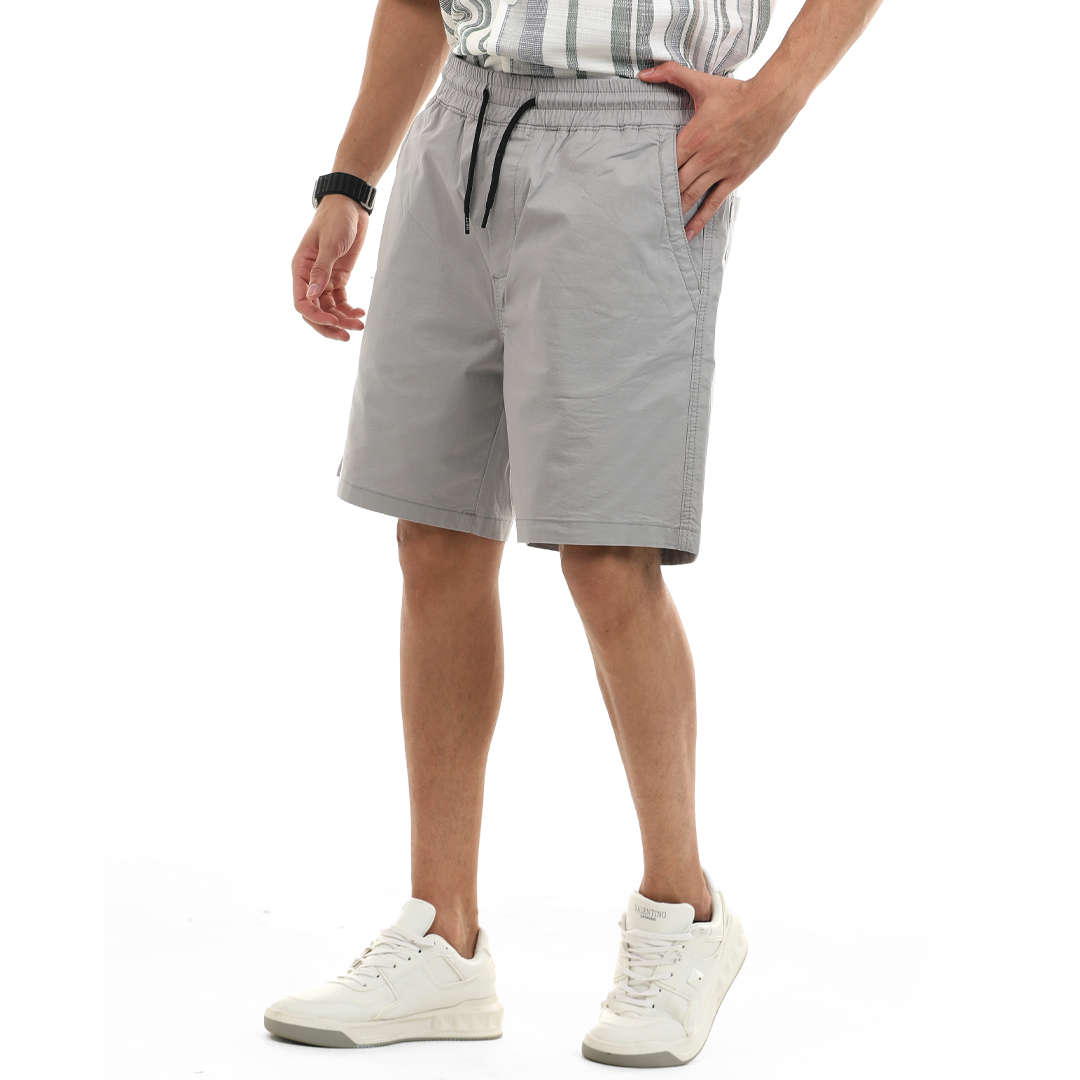 Relaxed Fit Gabardine Short