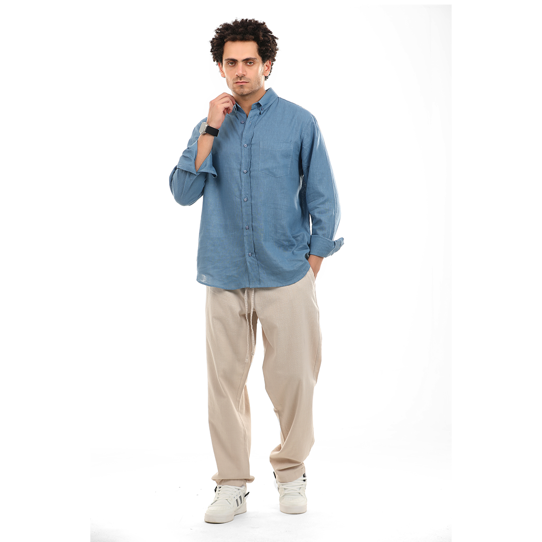 Regular Fit Linen Shirt