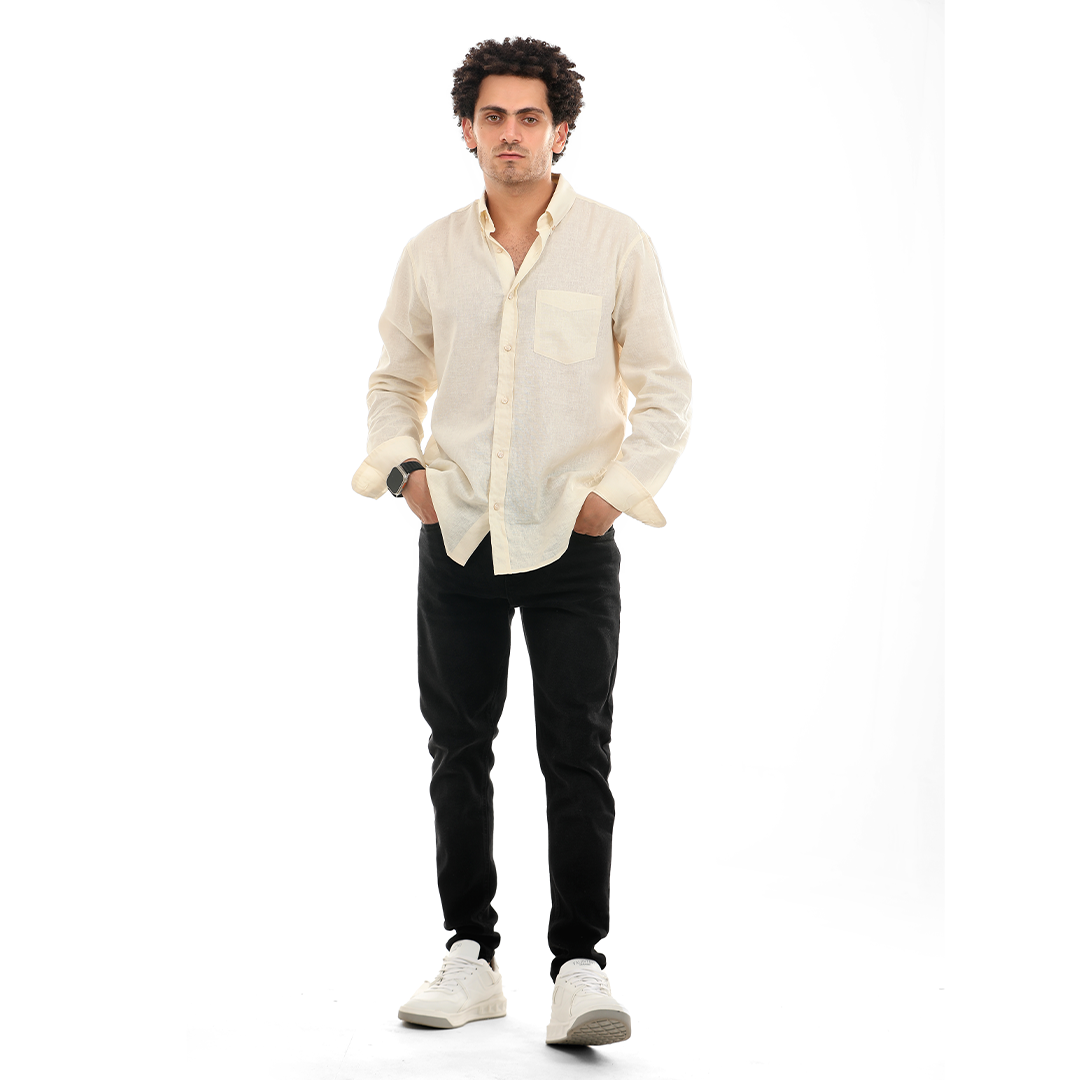 Regular Fit Linen Shirt