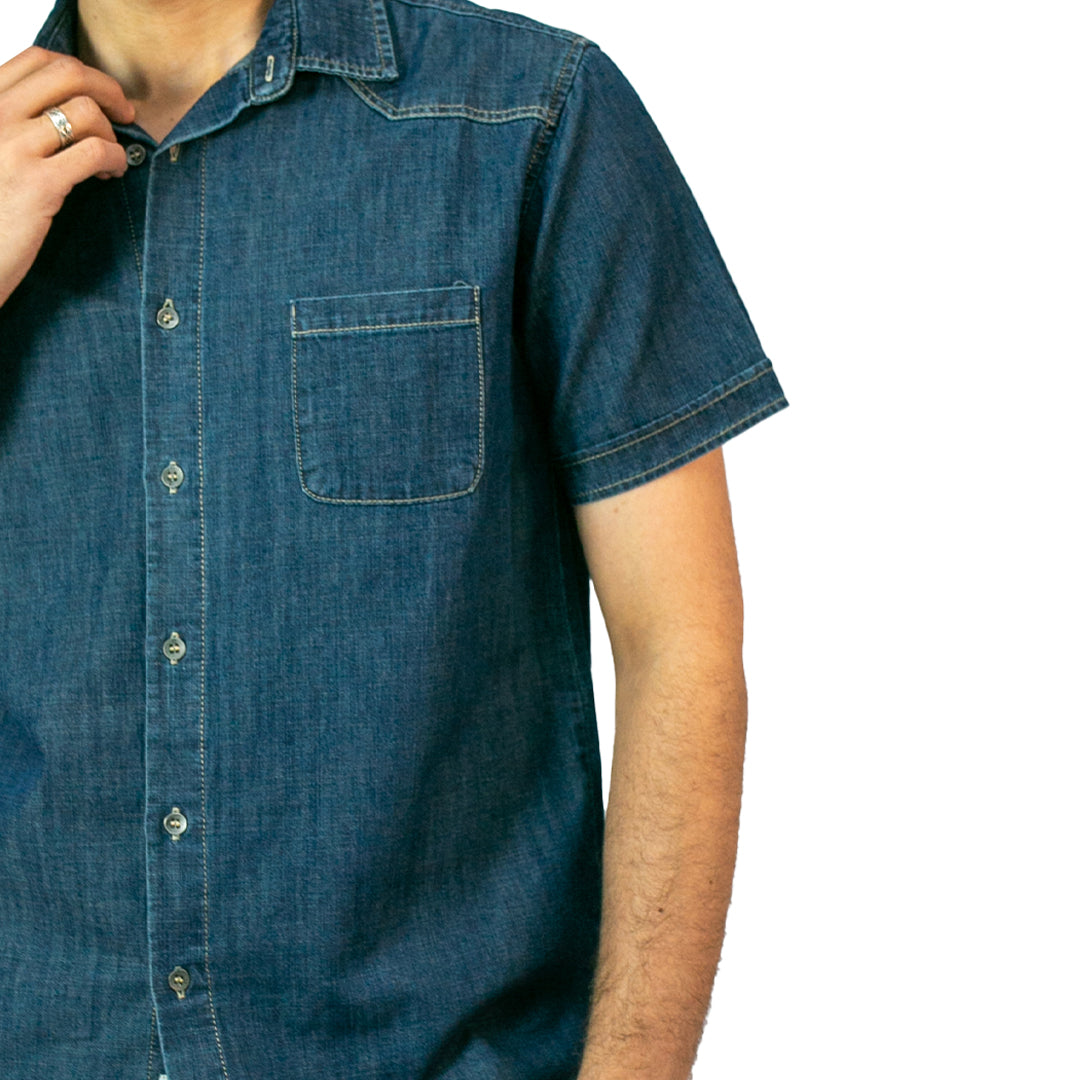 Denim Shirt With Pocket