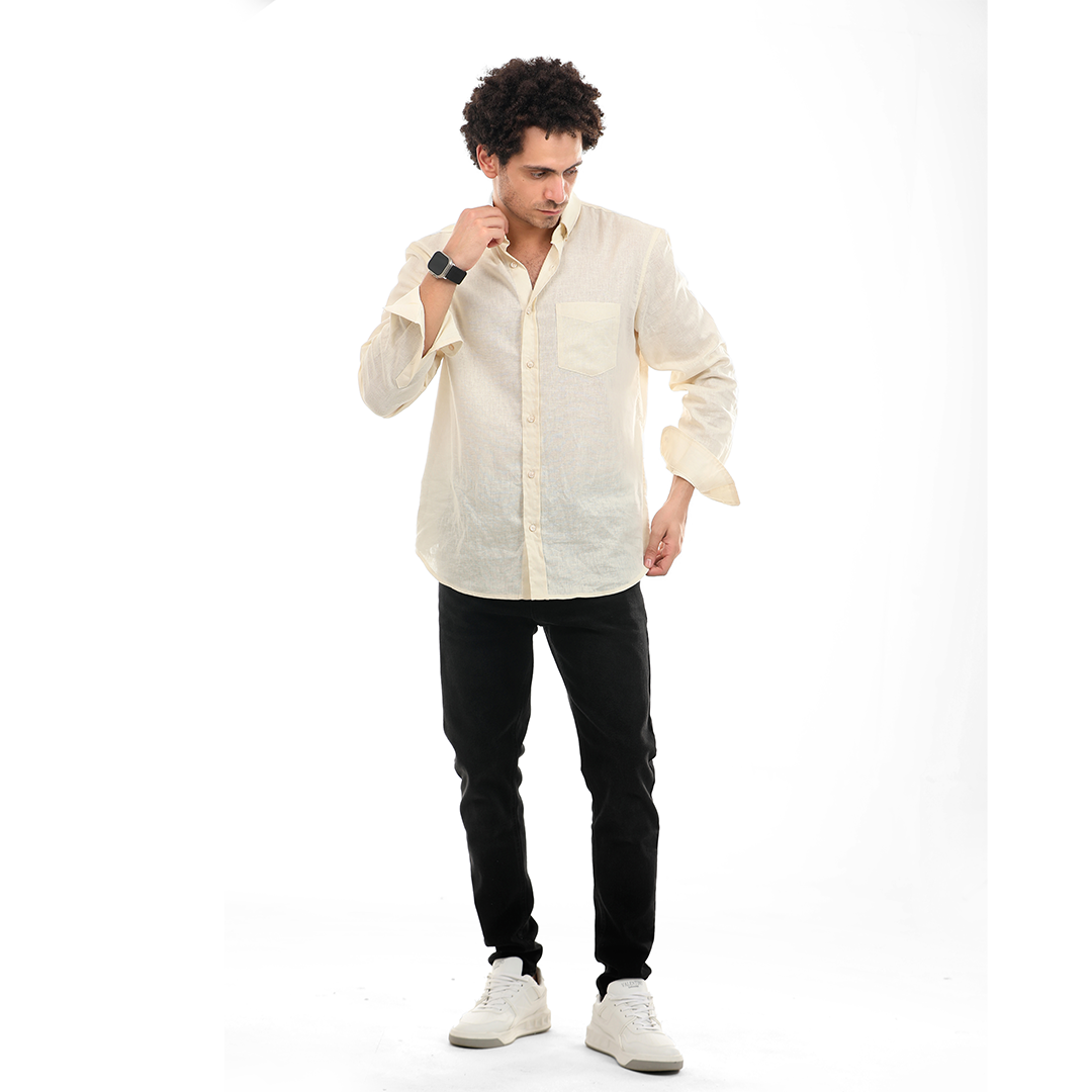 Regular Fit Linen Shirt