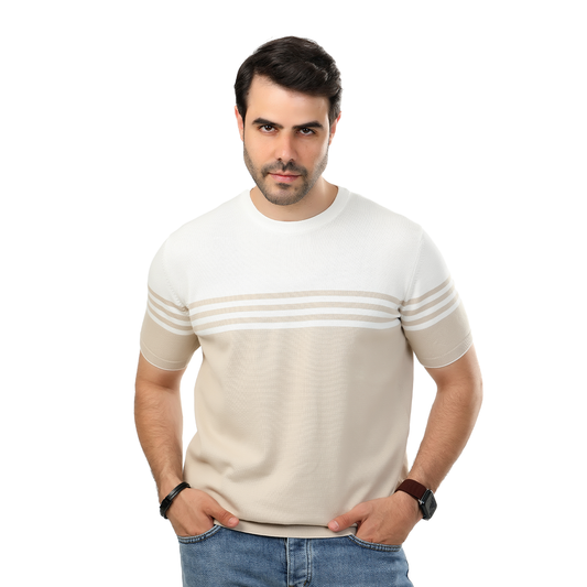 تشيرت مخطط تريكو