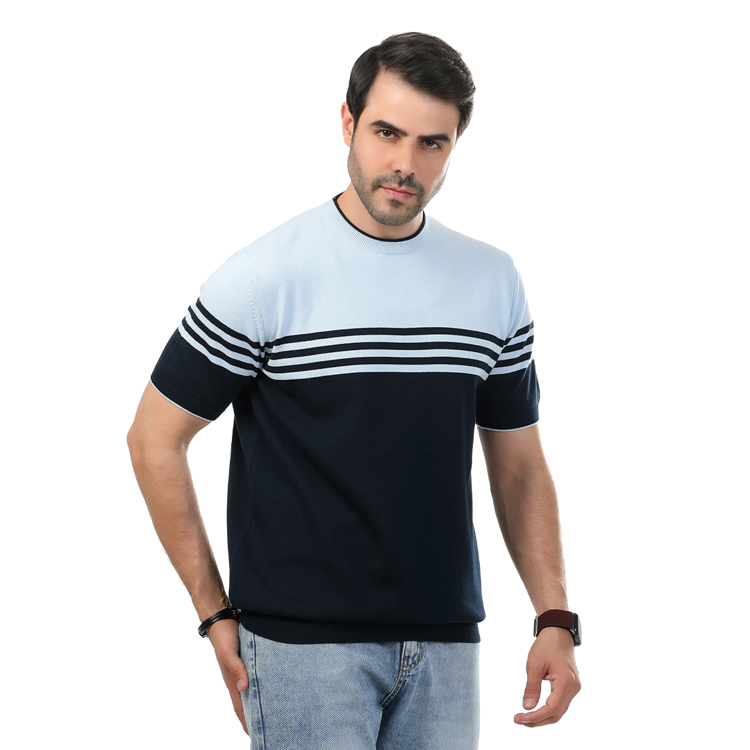 تشيرت مخطط تريكو
