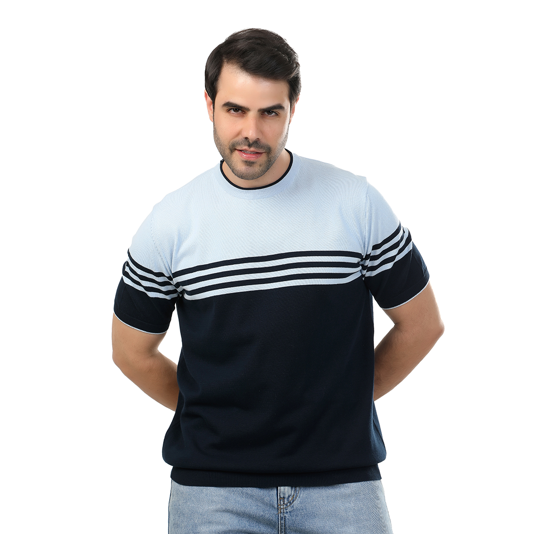 تشيرت مخطط تريكو