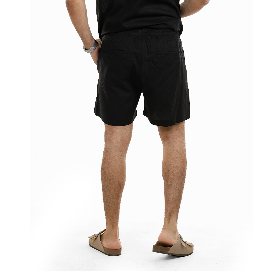 Linen Blend Drawsting Shorts