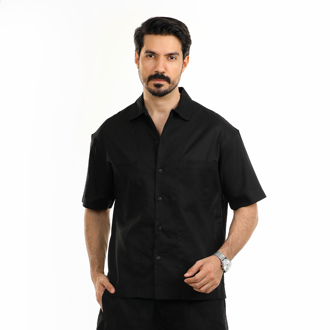 Casual Linen Blend Shirt