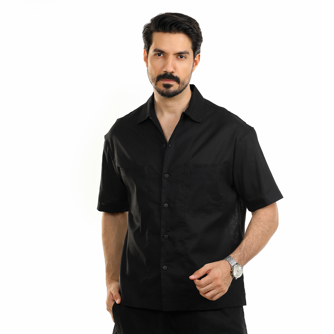 Casual Linen Blend Shirt
