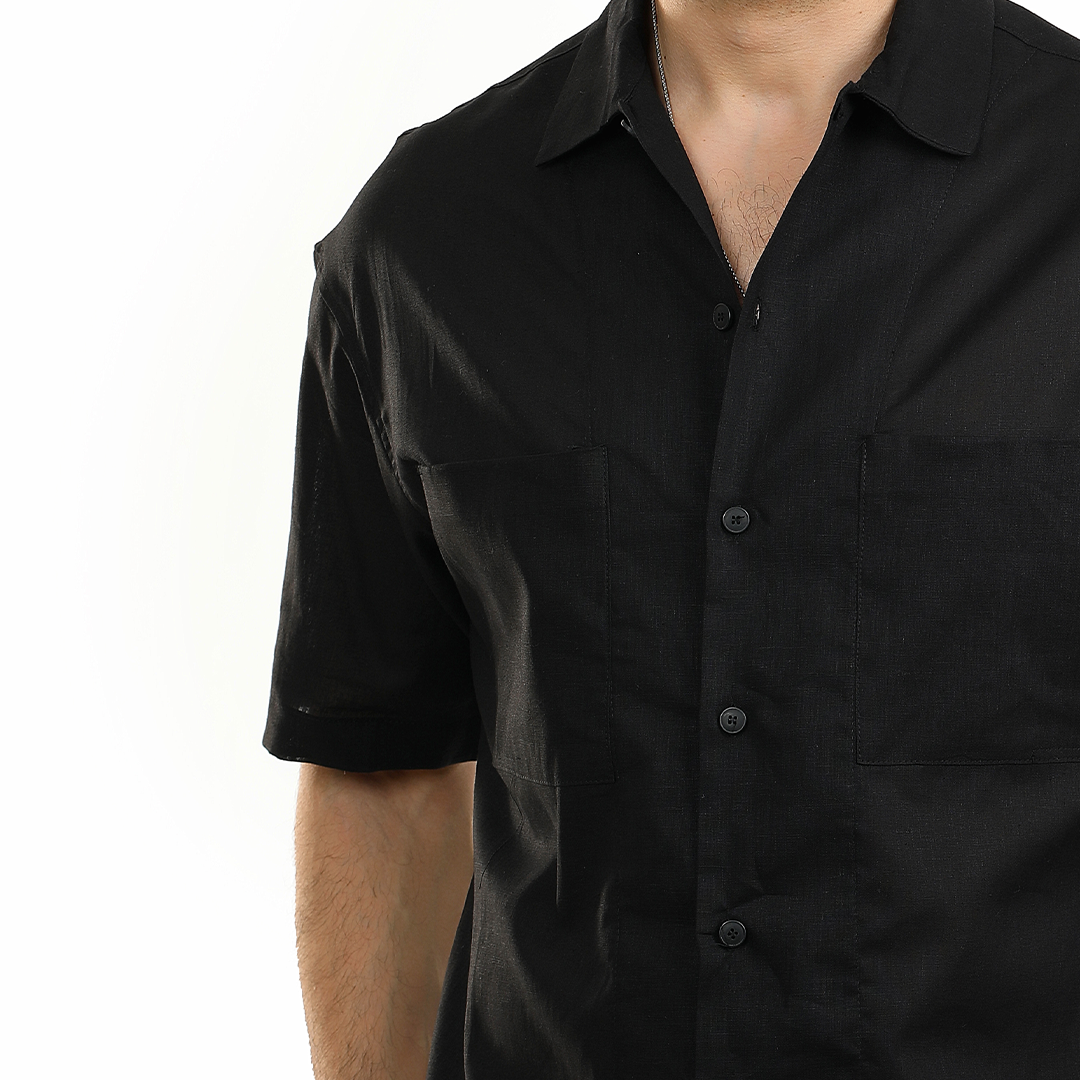 Casual Linen Blend Shirt