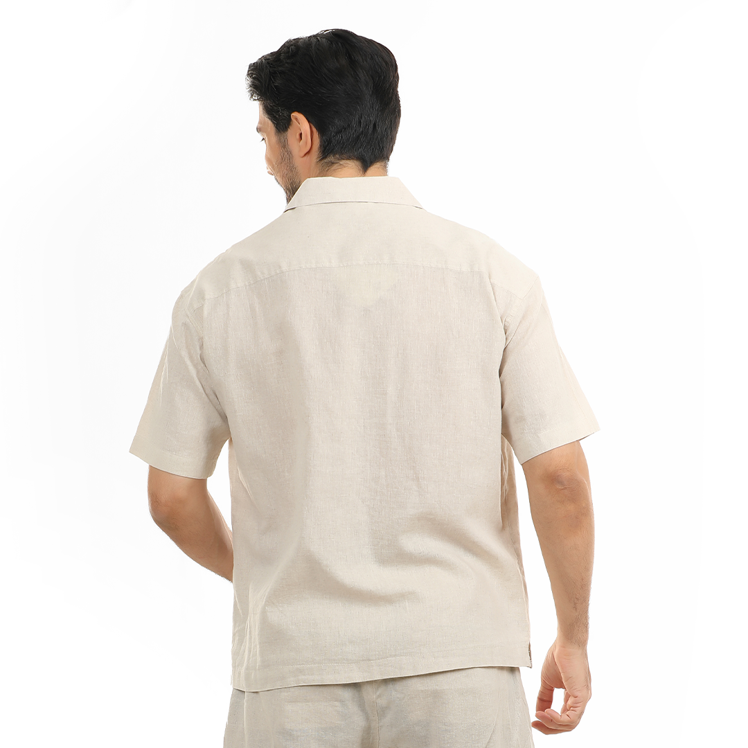 Casual Linen Blend Shirt