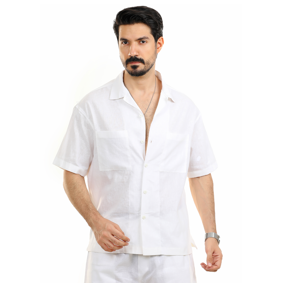 Casual Linen Blend Shirt