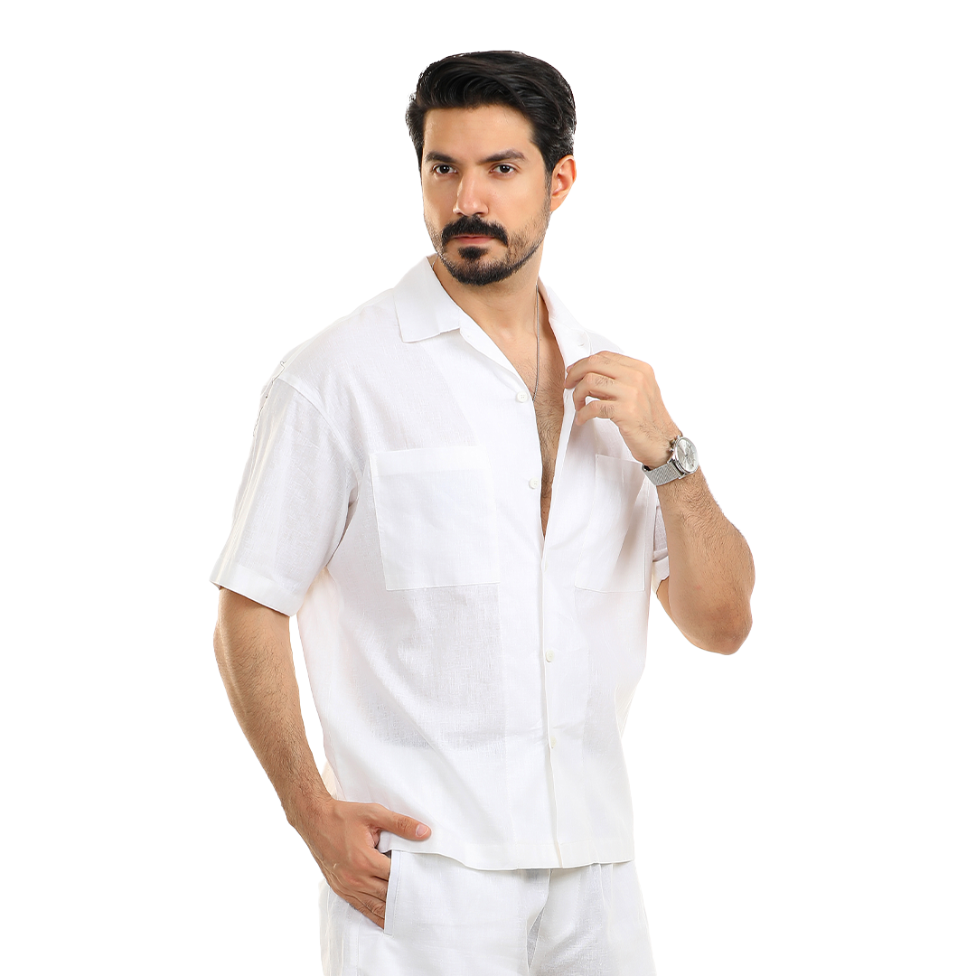 Casual Linen Blend Shirt