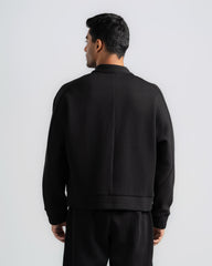 Cotton blend jacket with pockets