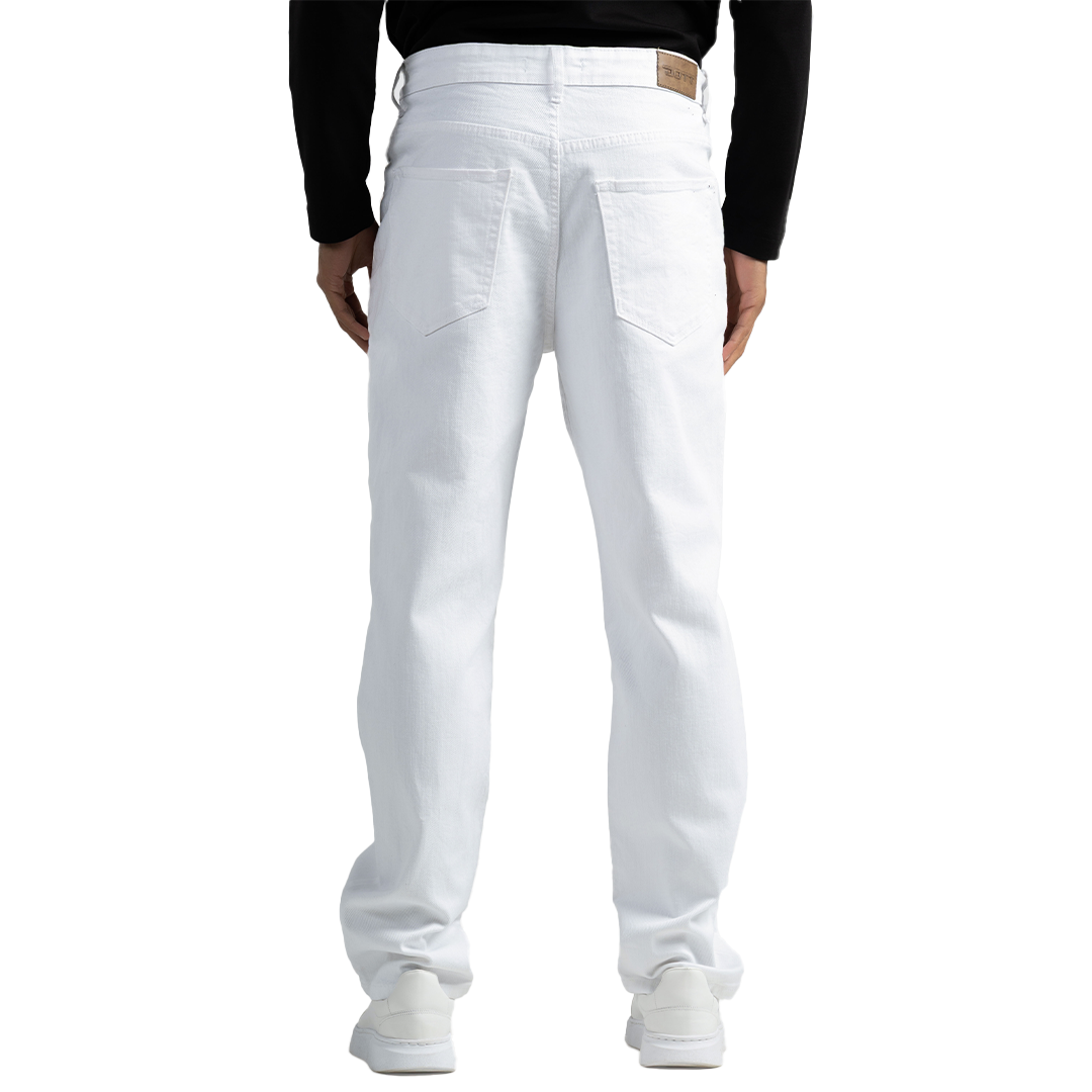 Straight Fit Gabardine Pants-5 Pocket