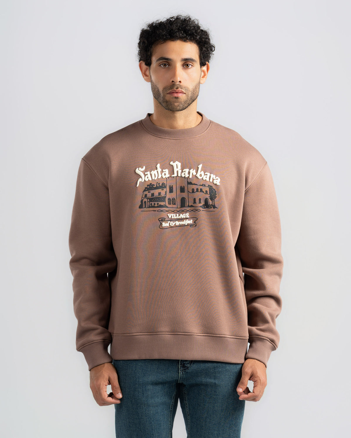 Printed Crewneck Sweatshirt