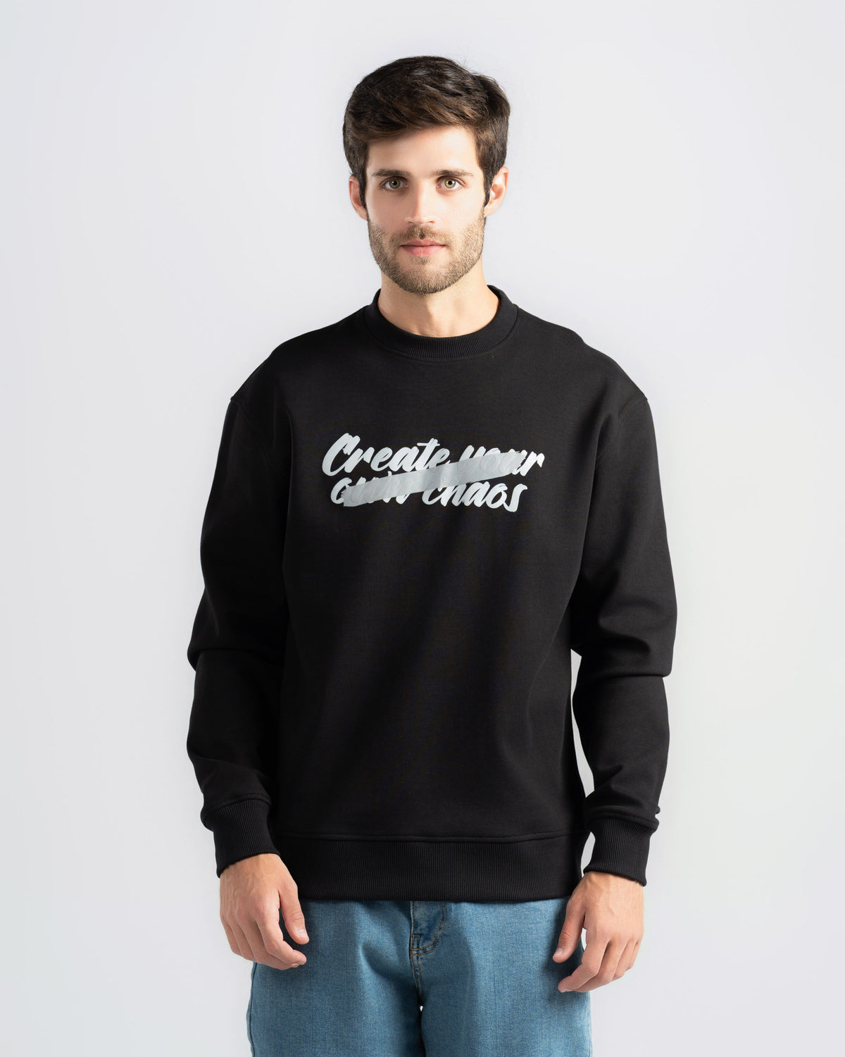 Printed Crewneck Sweatshirt