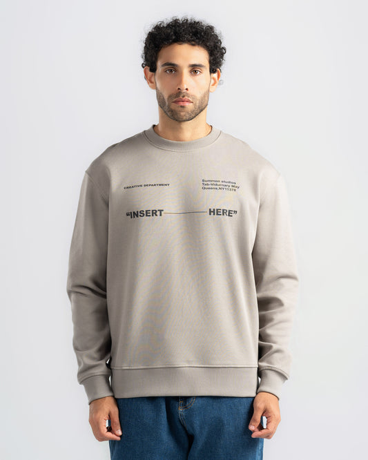 Print Crowneck Sweatshirt