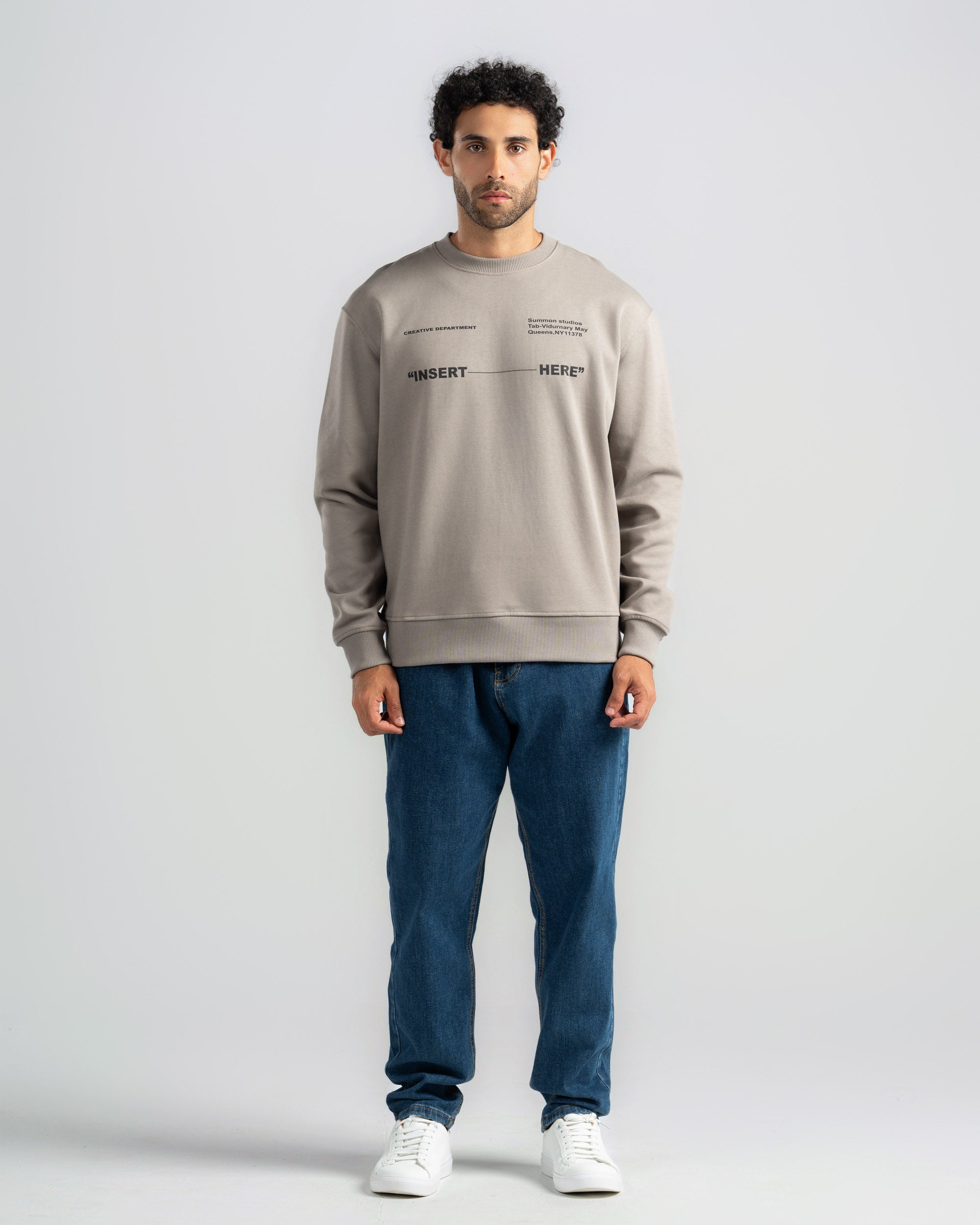 Print Crowneck Sweatshirt
