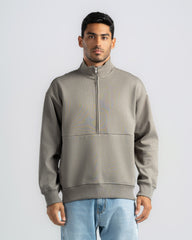 BASIC Half-ZIP SWEATSHIRT