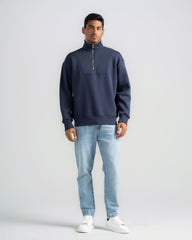 BASIC QUARTER-ZIP SWEATSHIRT