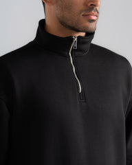 BASIC QUARTER-ZIP SWEATSHIRT