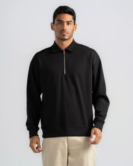 QUARTER ZIP POLO SHIRT