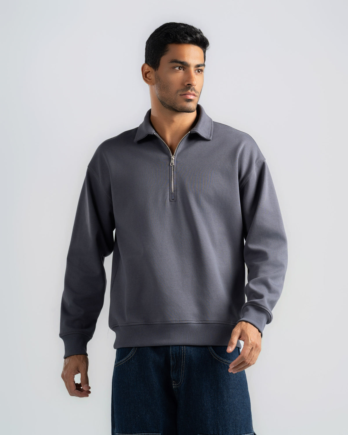QUARTER ZIP POLO SHIRT