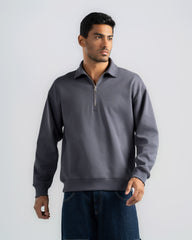 QUARTER ZIP POLO SHIRT