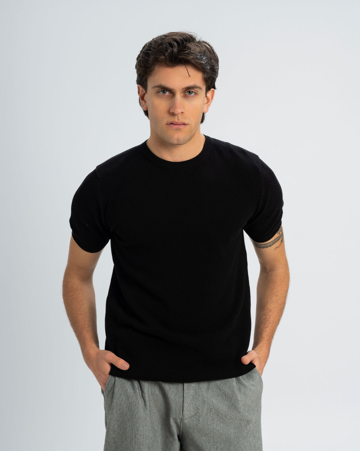 Knitted Crewneck T.shirt