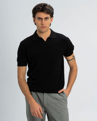 TEXTURED KNIT POLO SHIRT