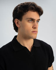 TEXTURED KNIT POLO SHIRT