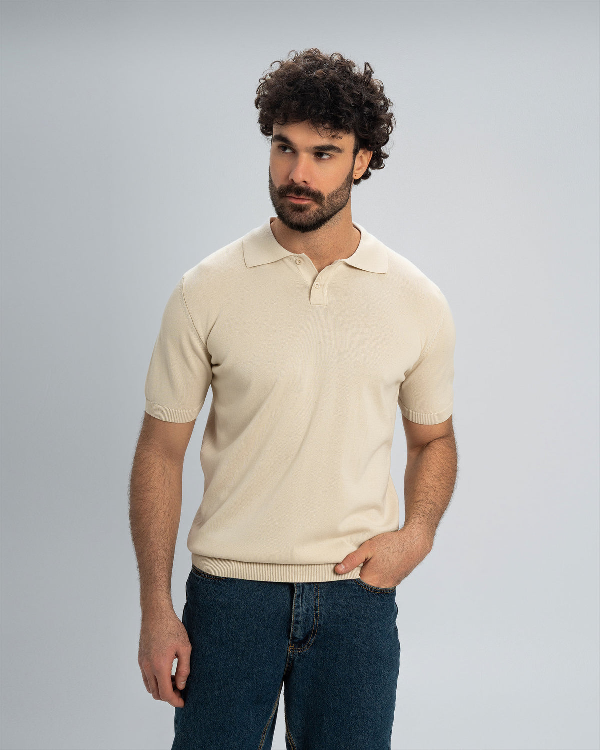 COTTON REGULAR FIT KNIT POLO SHIRT