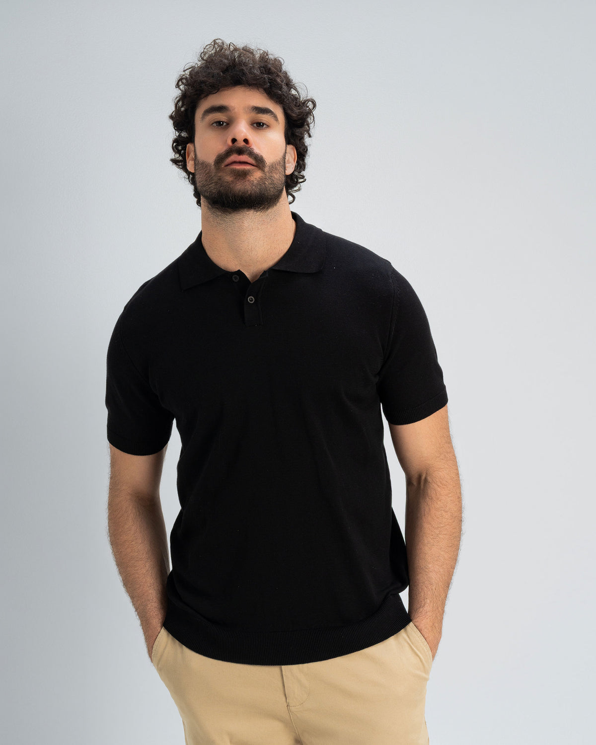 COTTON REGULAR FIT KNIT POLO SHIRT