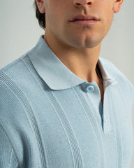 TEXTURED KNIT POLO SHIRT