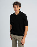 TEXTURED KNIT POLO SHIRT