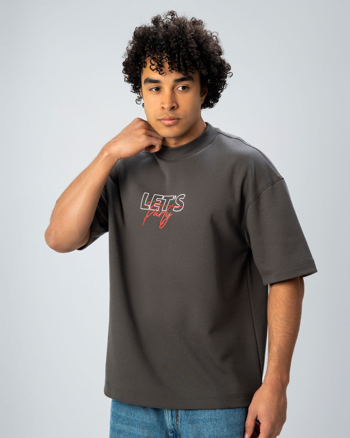 Printed Oversized Raglan T.shirt